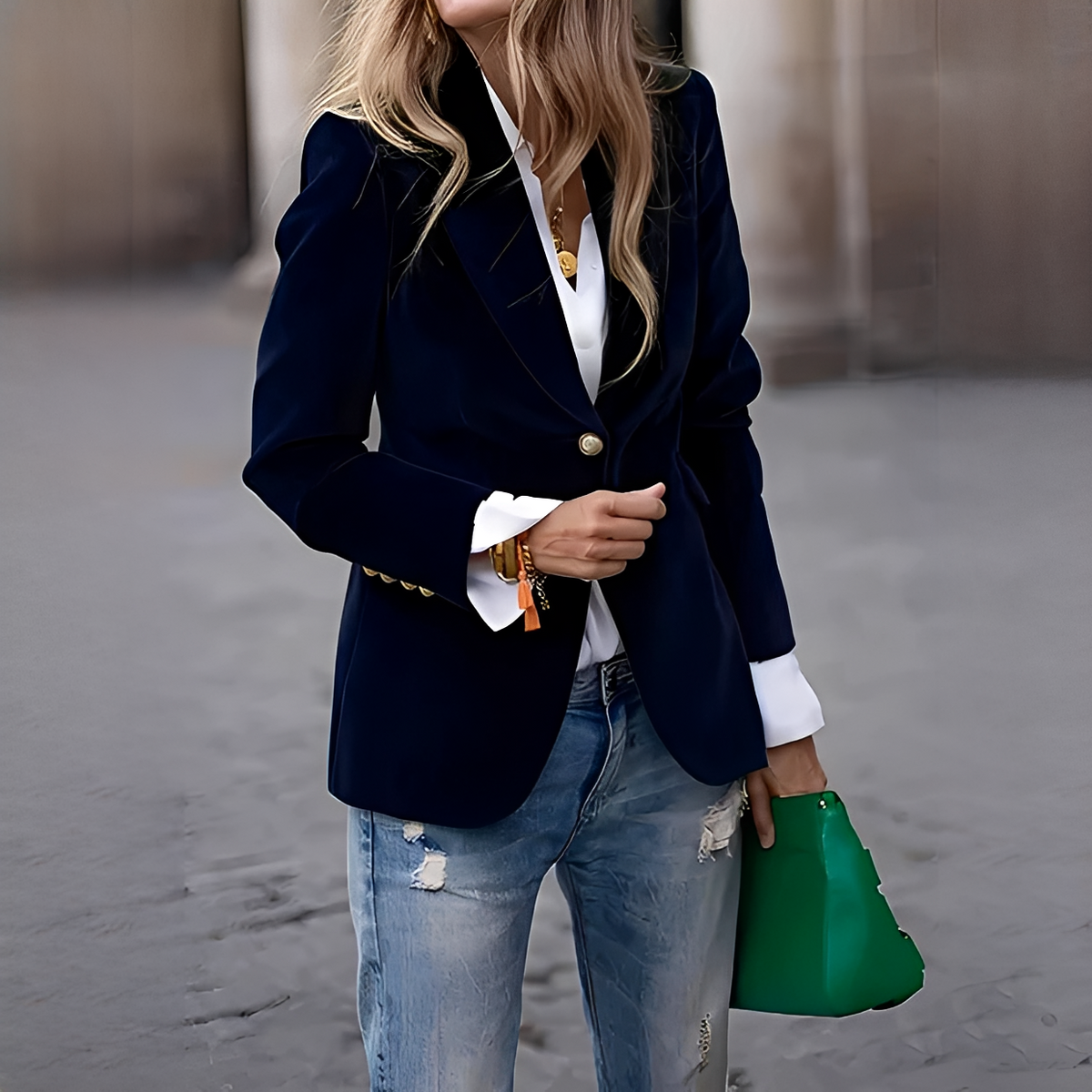Alise - Blazer quente, elegante e chique