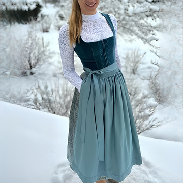 Muriel - Dirndl elegante para Oktoberfest para mulheres (sem forro)