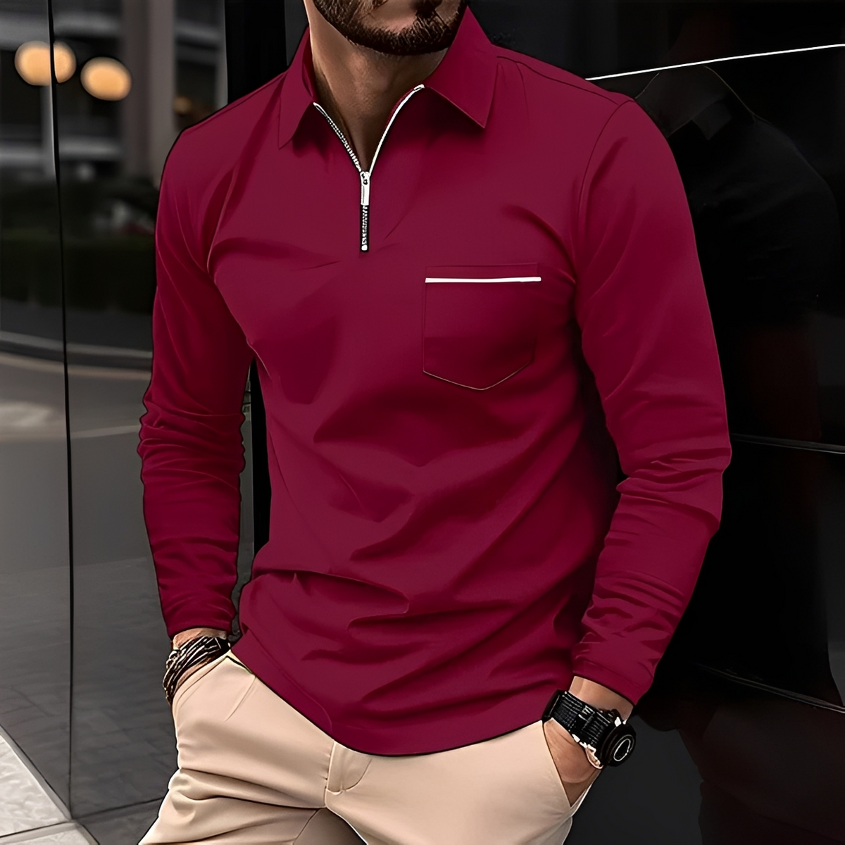 Bernard - Camisa robusta de mangas compridas