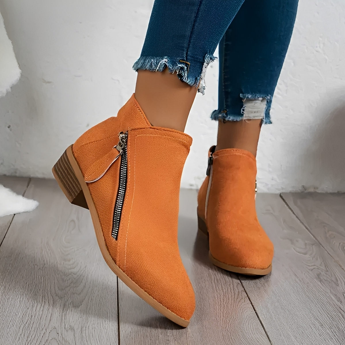 Klara - Botas elegantes e chiques com zíper