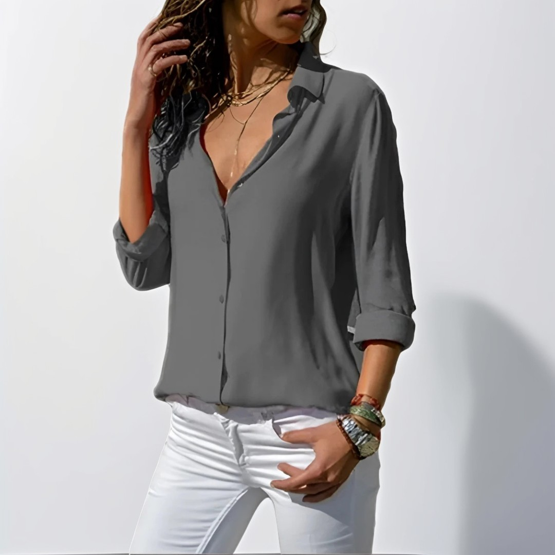 Delilah - Blusa elegante com mangas compridas