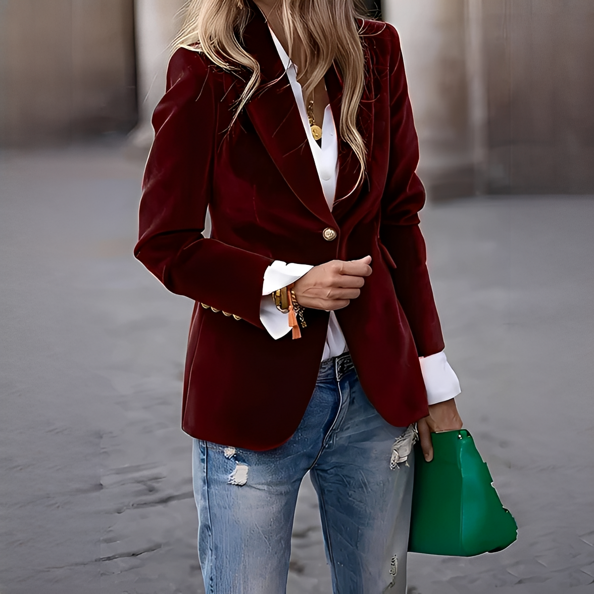 Alise - Blazer quente, elegante e chique