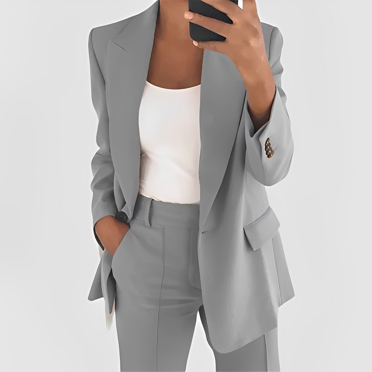 Patry - Conjunto elegante de blazer e calça