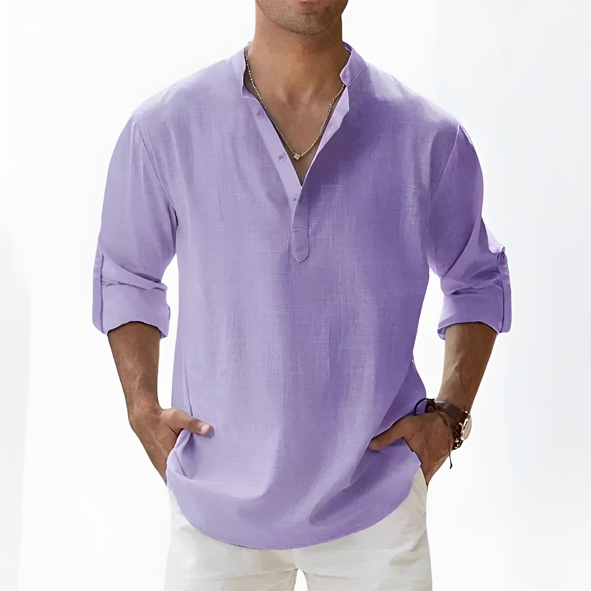 Luca - Camisa casual com mangas compridas
