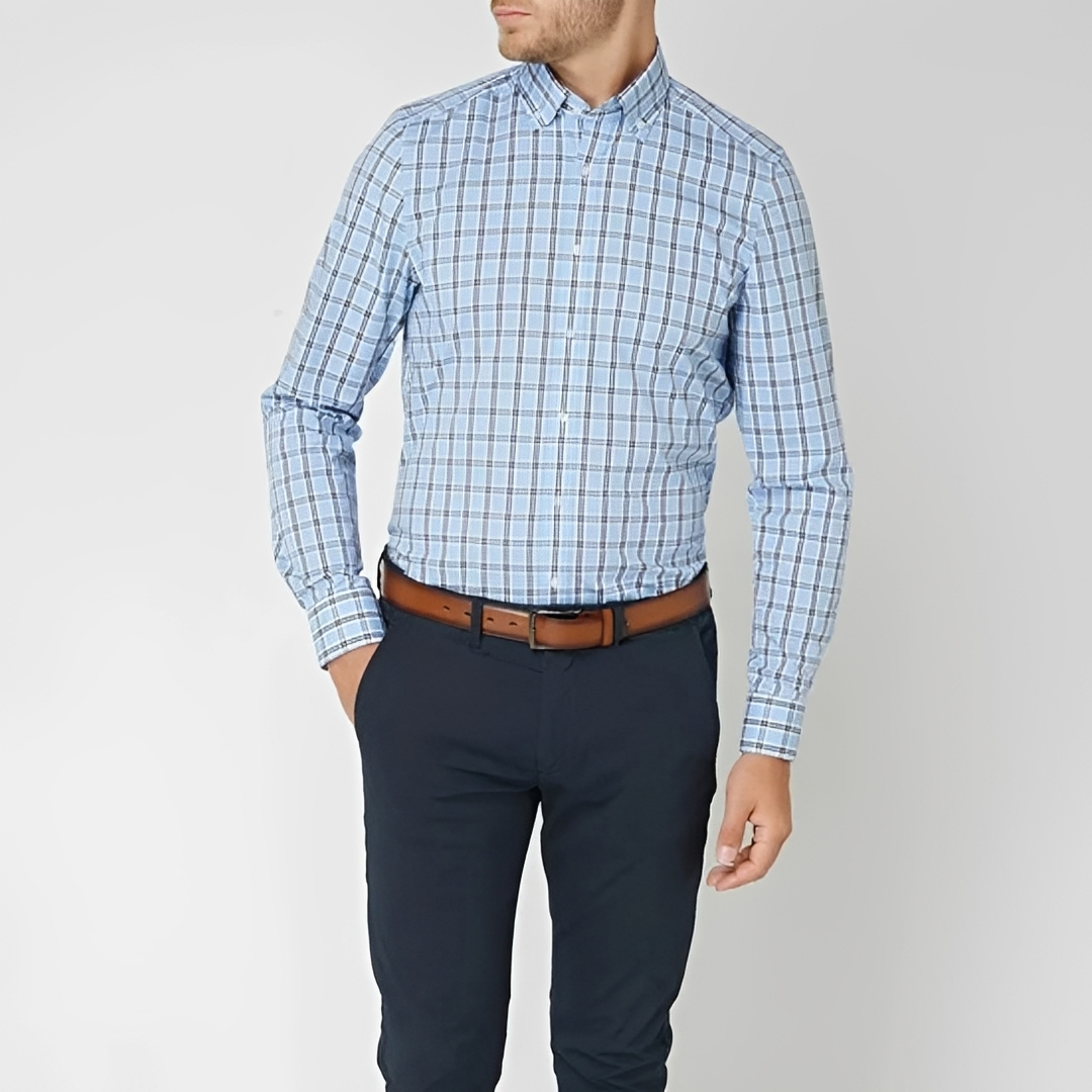 Louis - Camisa xadrez casual