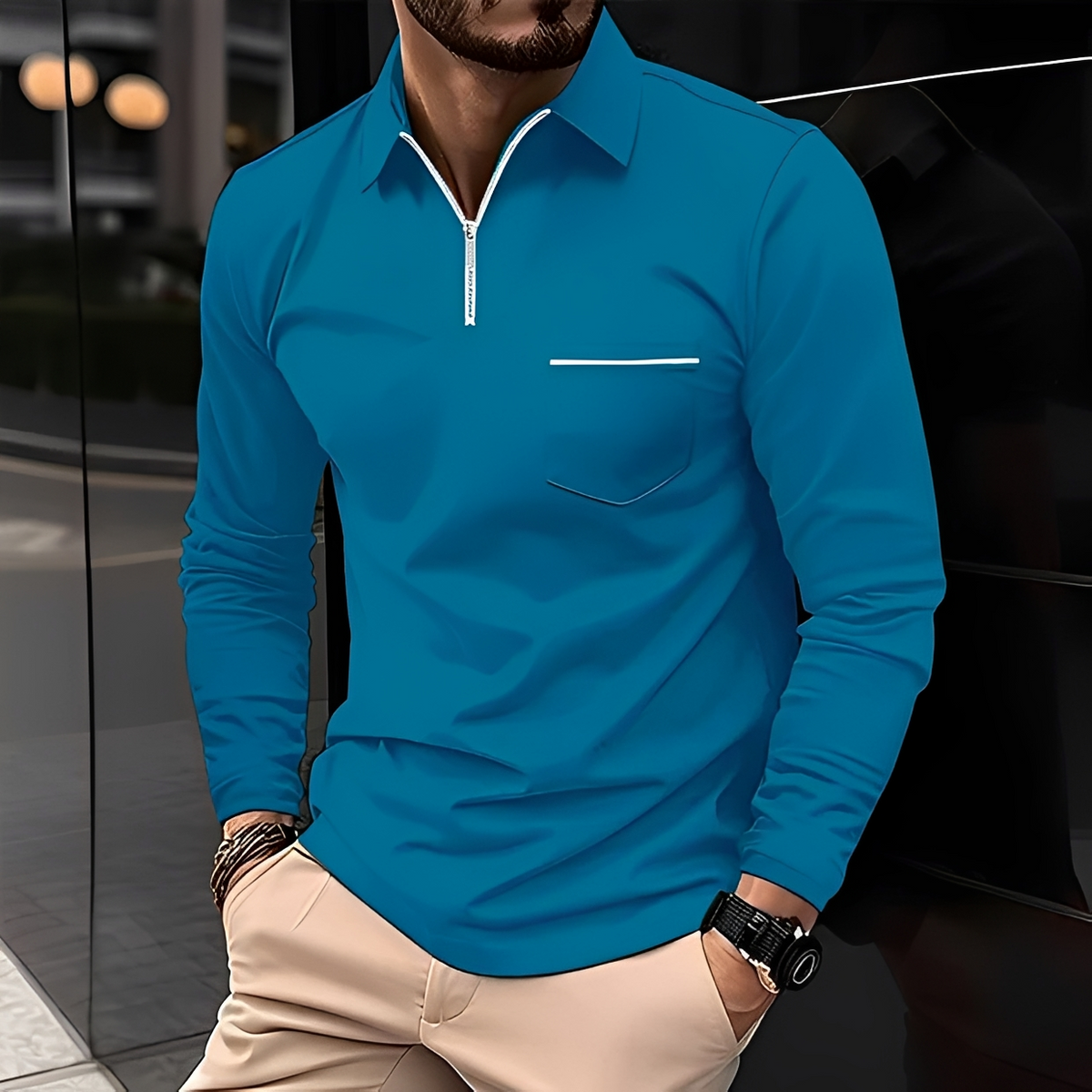 Randelle - Camisa casual de mangas compridas