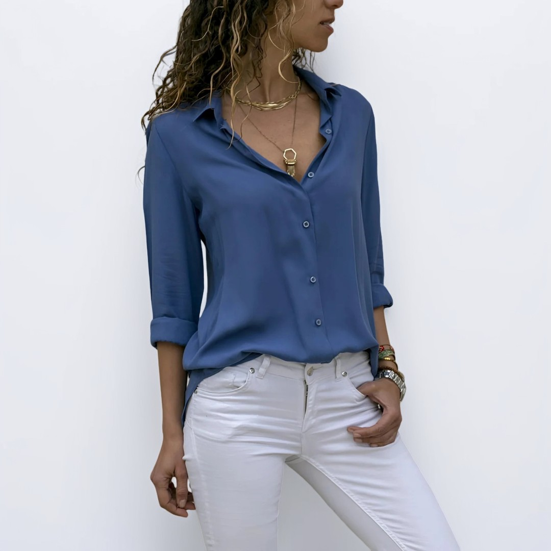 Delilah - Blusa elegante com mangas compridas