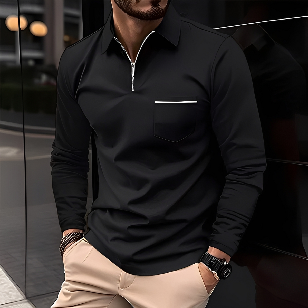 Bernard - Camisa robusta de mangas compridas