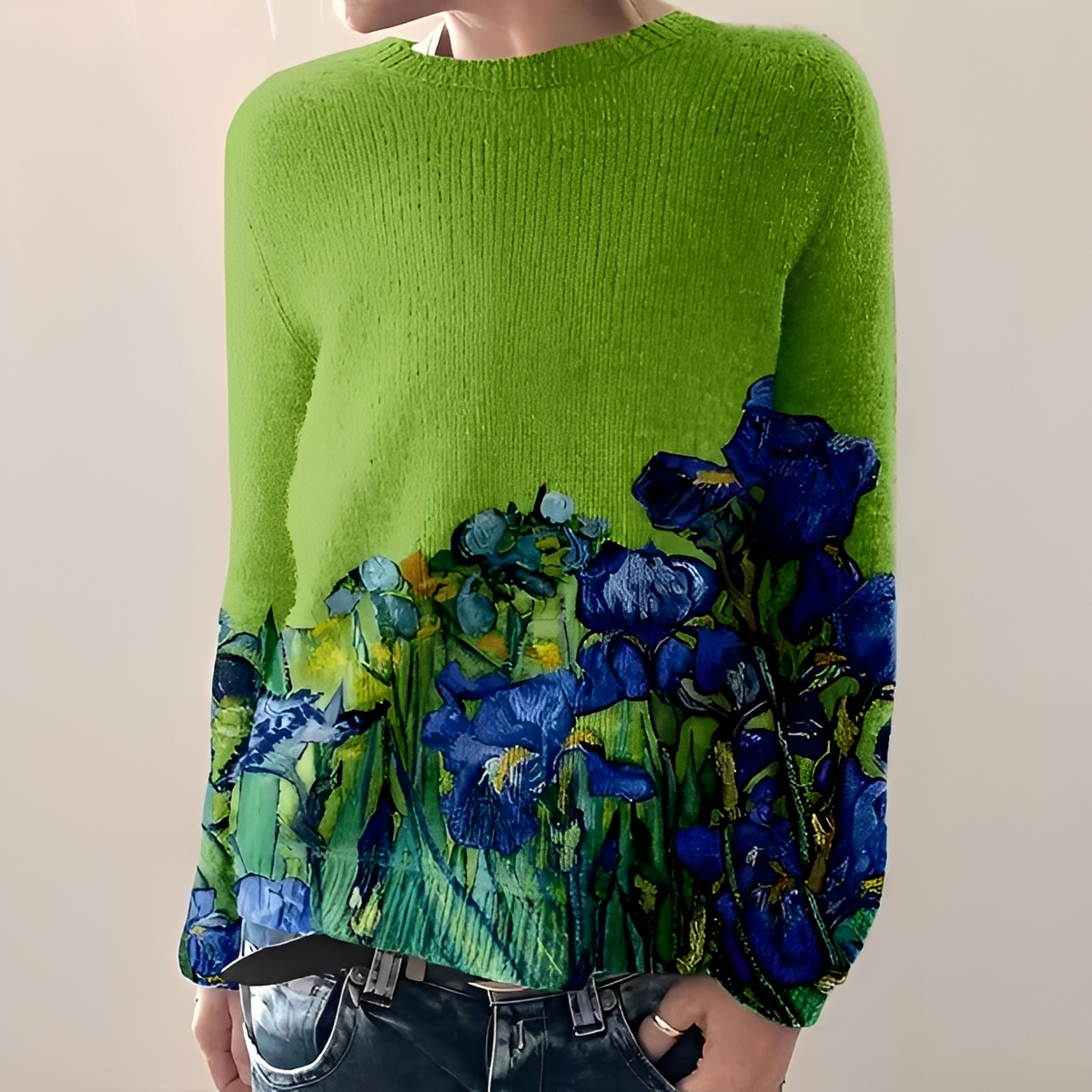 Liliane - Suéter elegante com decote redondo