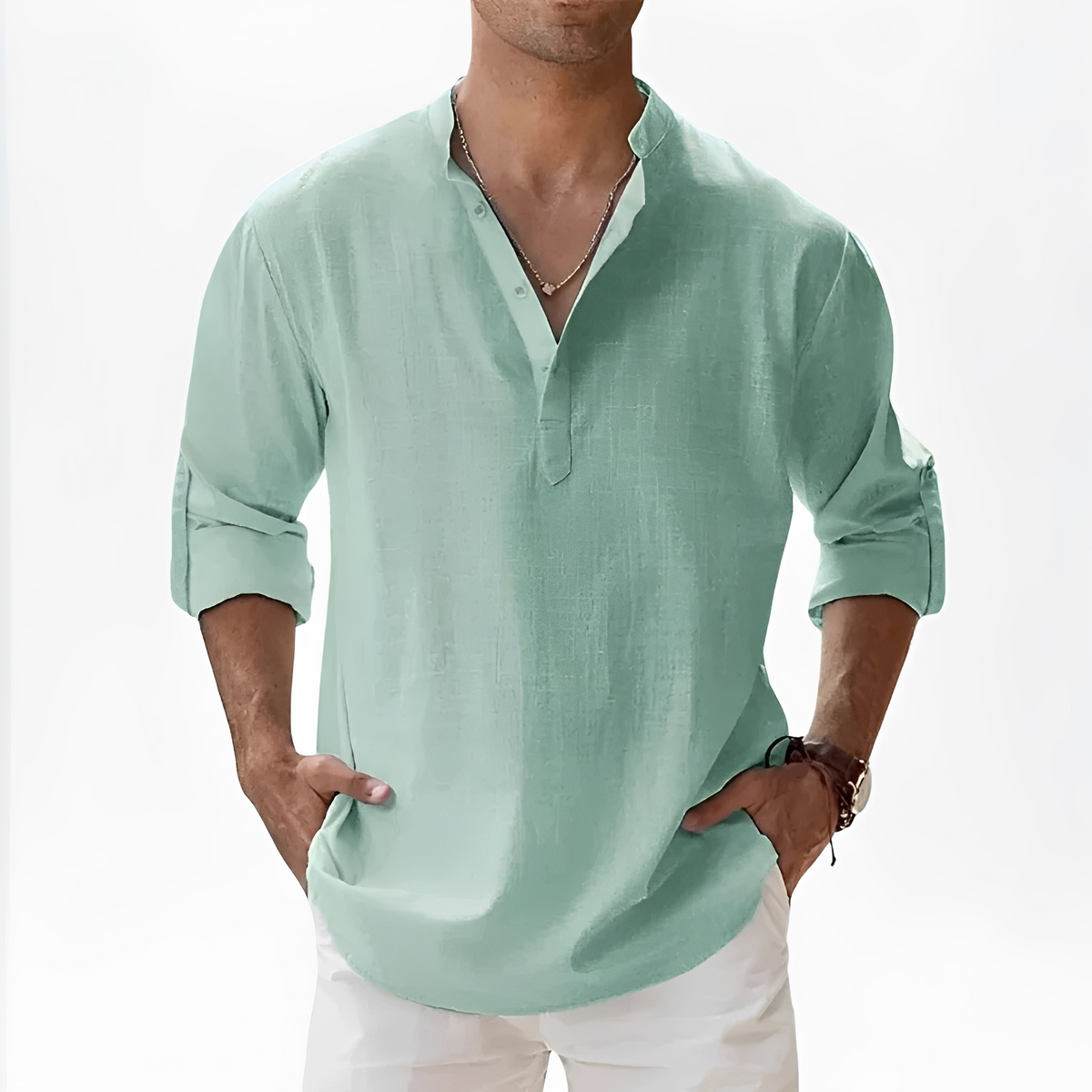 Luca - Camisa casual com mangas compridas