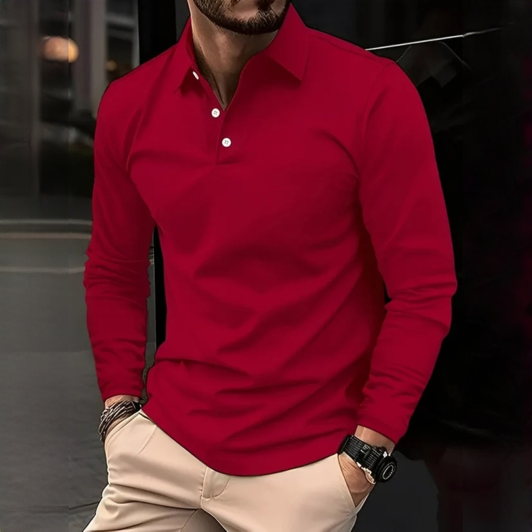 Brence - Camisa clássica de mangas compridas