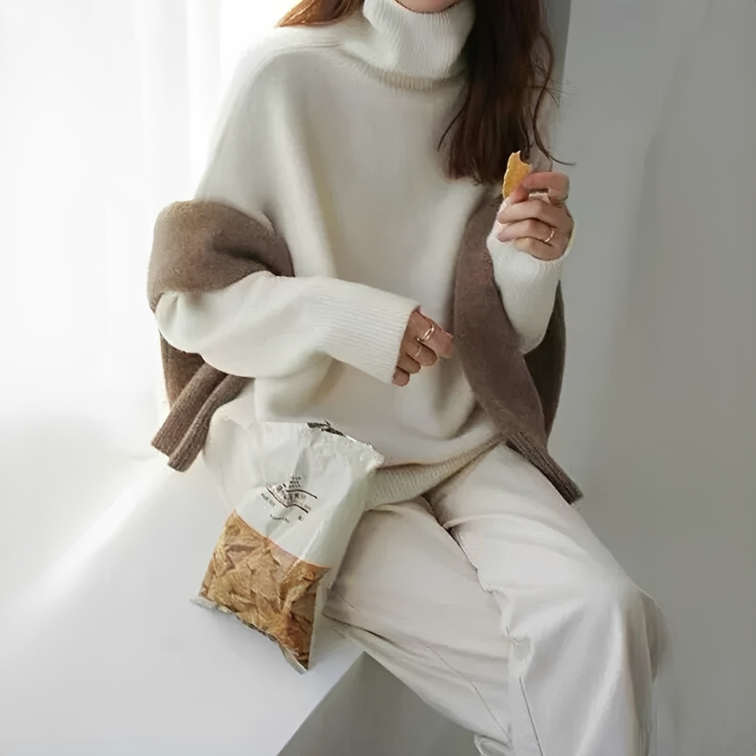 Adiene - Suéter de gola alta elegante e quentinho