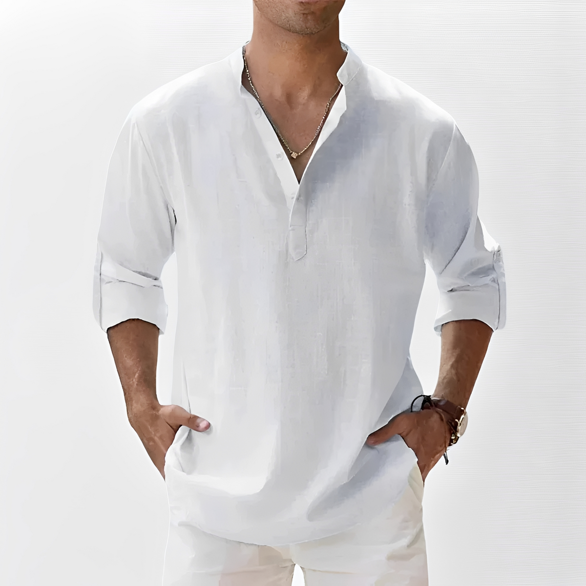 Luca - Camisa casual com mangas compridas
