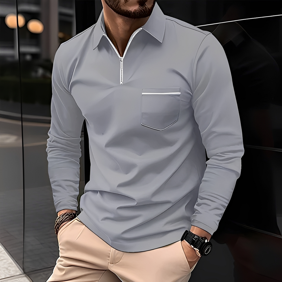 Randelle - Camisa casual de mangas compridas