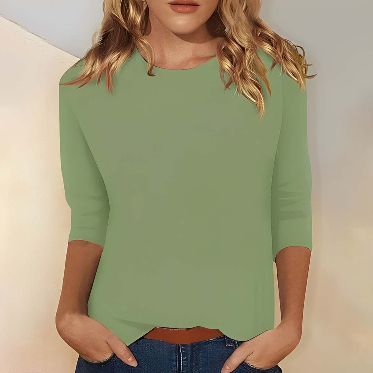 Kathlyn - Blusa elegante de mangas compridas