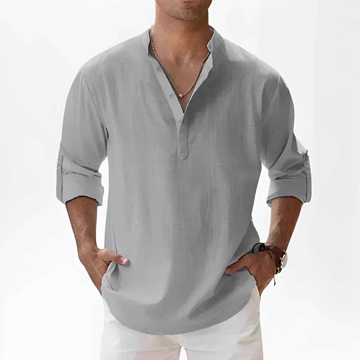 Luca - Camisa casual com mangas compridas