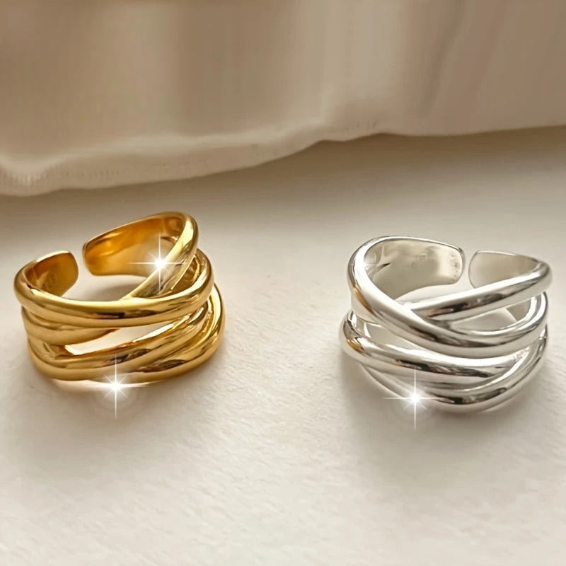 Riley – Bague geométrica Amor romântico