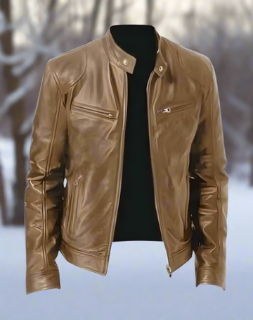 Henrik – Jaqueta de Couro Masculina Estilosa