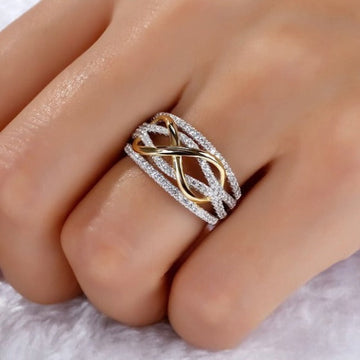 Inaya – Bague símbolo do infinito elegante para mulheres