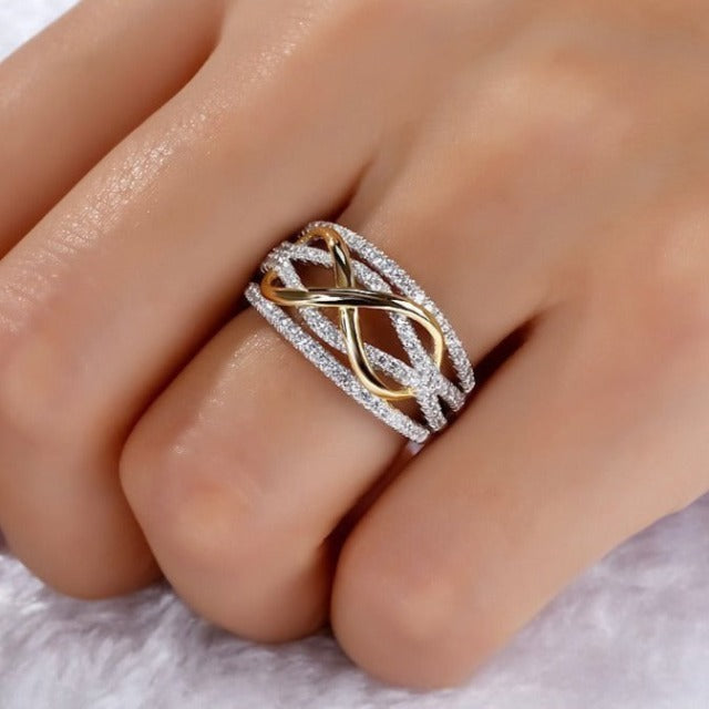 Inaya – Bague símbolo do infinito elegante para mulheres