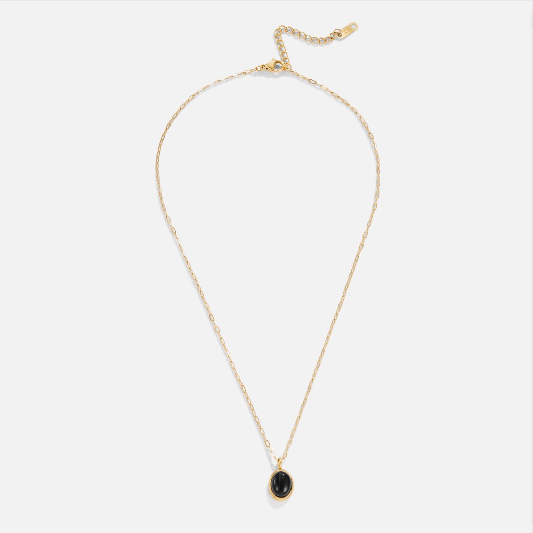 Euphrosyne - Colar em onyx preto