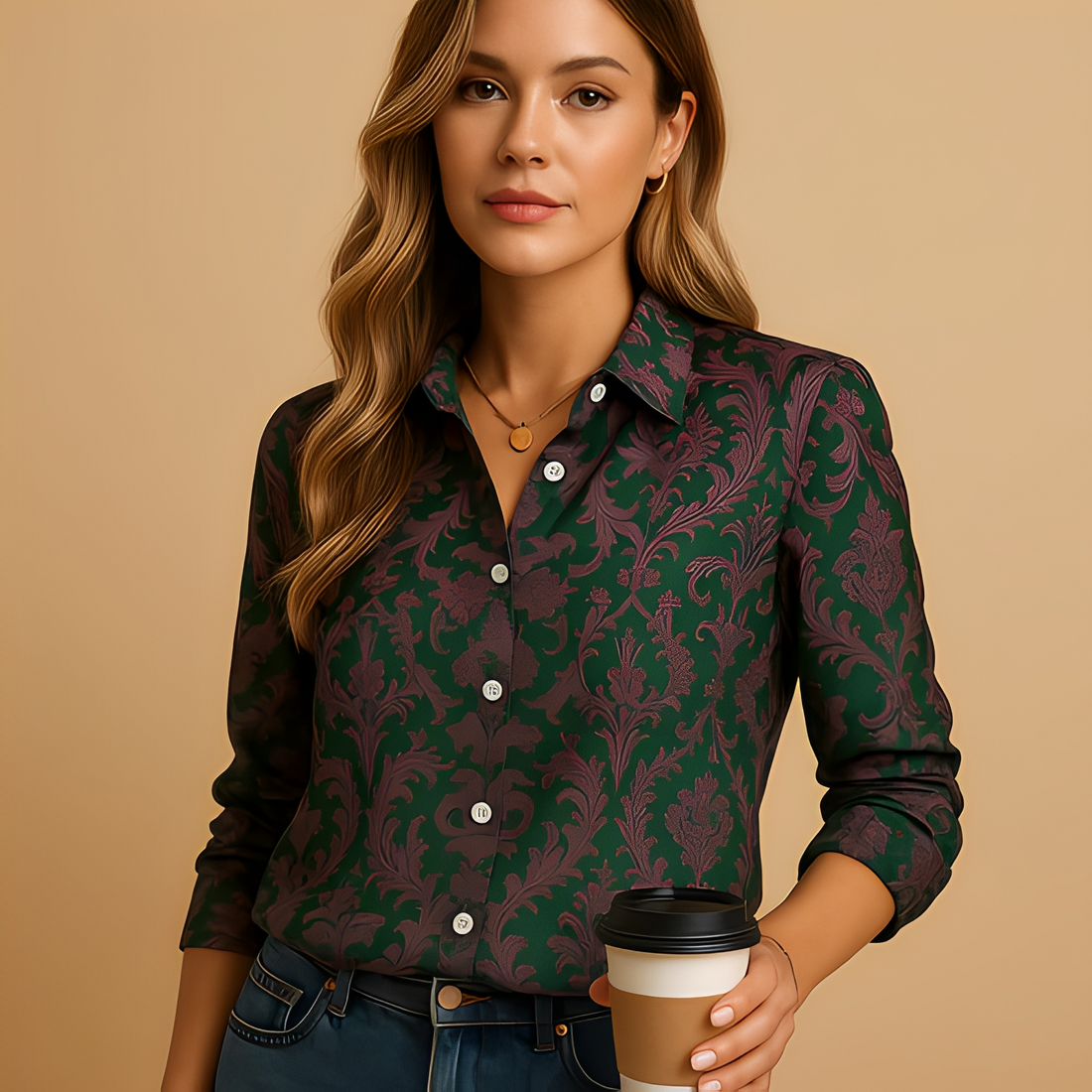 Alesha - Blusa de Manga Longa Estilosa para Mulheres