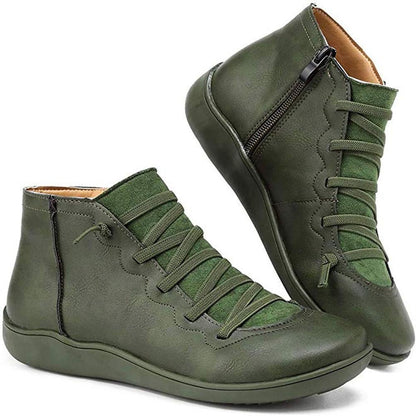 Afra – Vintage-Stiefel mit Schnürsenkel