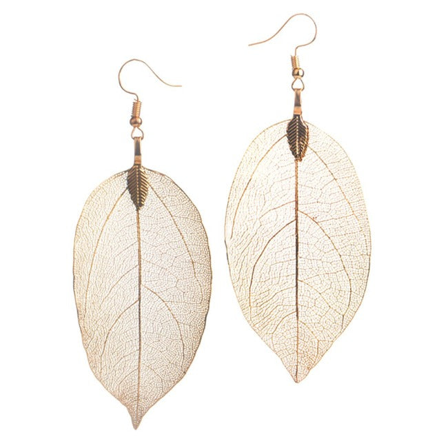 Larah – Brincos de folha estilo boho