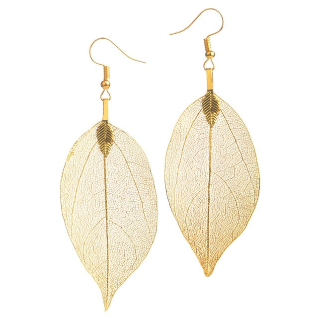 Larah – Brincos de folha estilo boho