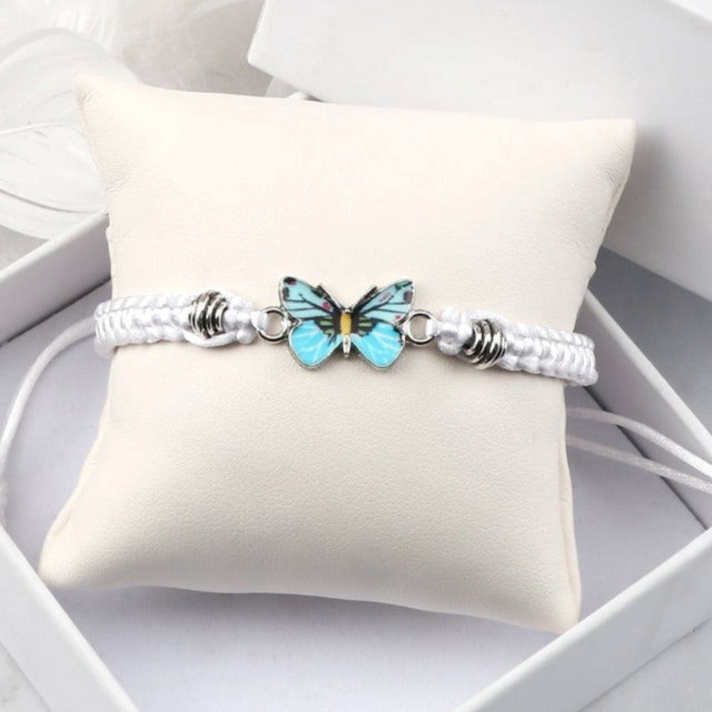 Elvina – Bracelete borboleta azul