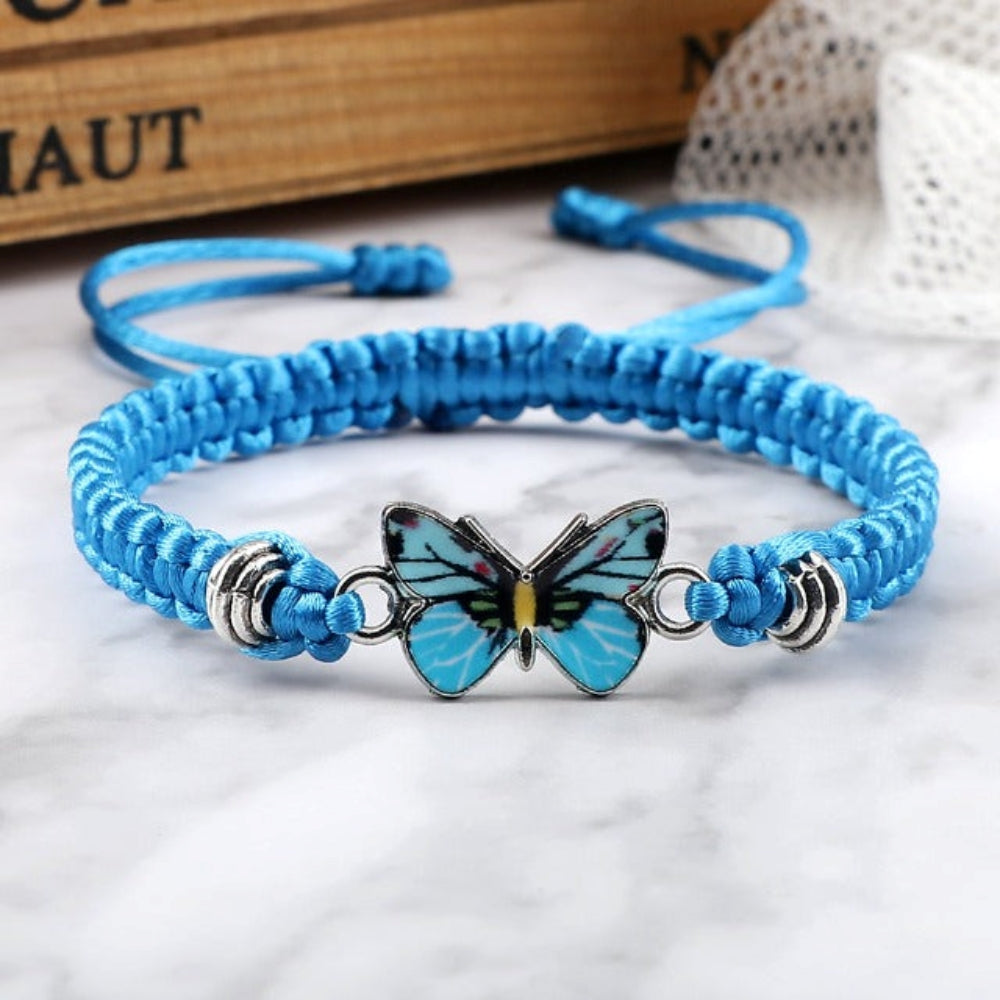 Elvina – Bracelete borboleta azul