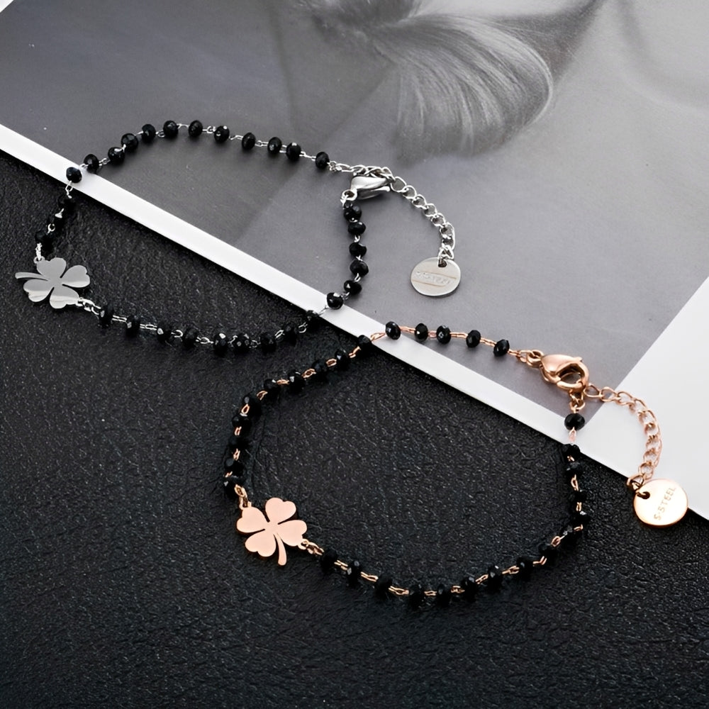 Faelya – Bracelet amuleta trevo de quatro folhas
