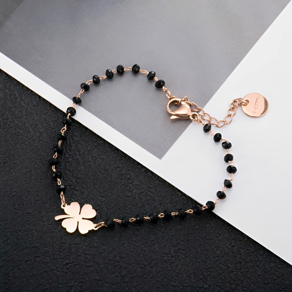Faelya – Bracelet amuleta trevo de quatro folhas