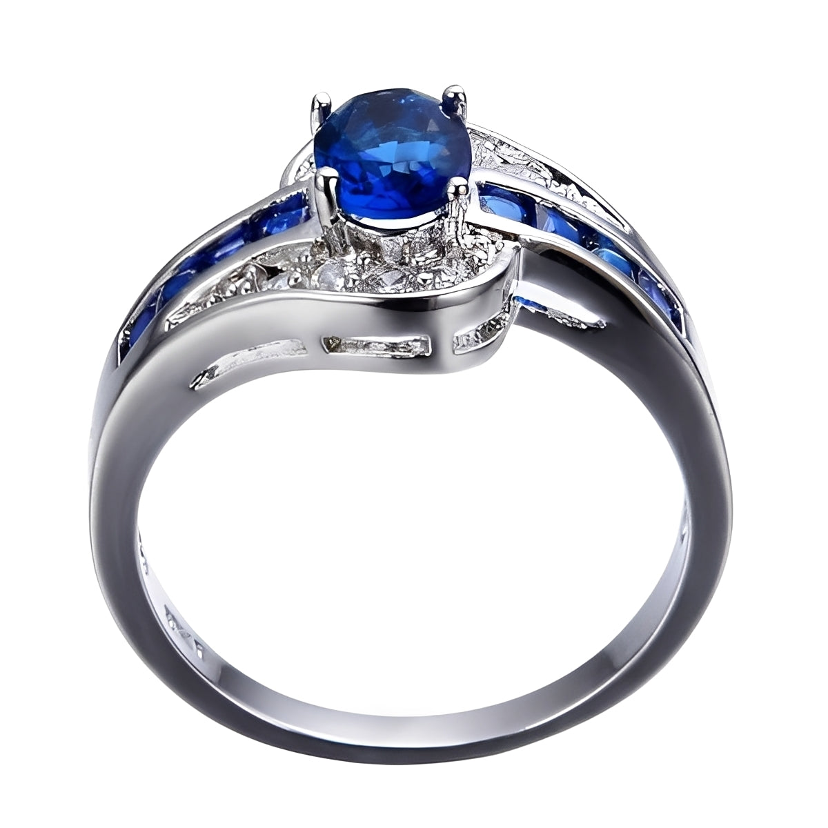 Diane – Bague com safira azul