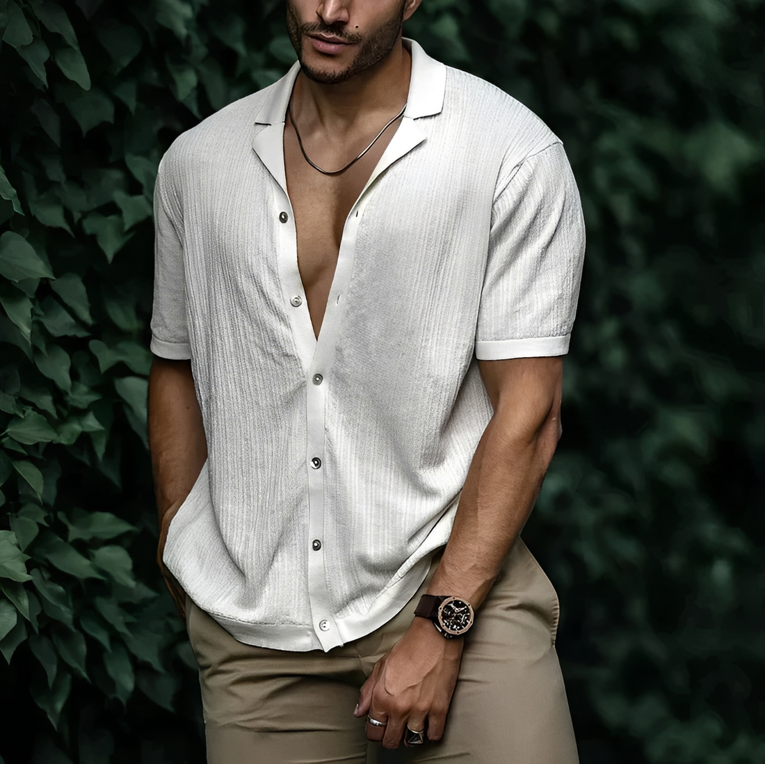 Amiran - Camisa de verão para homem com estilo moderno