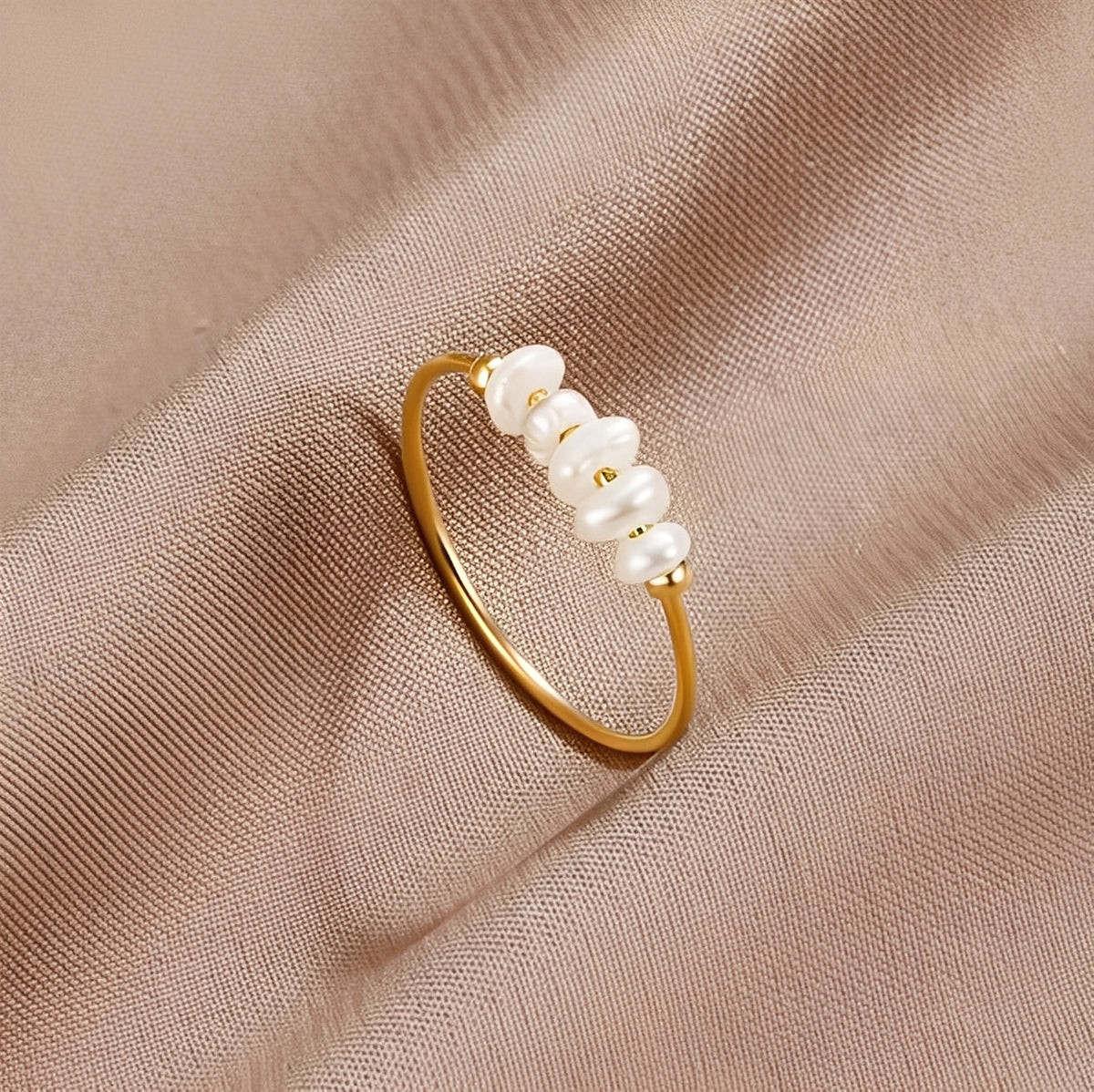 Maelia – Bague classica em pérolas de água doce