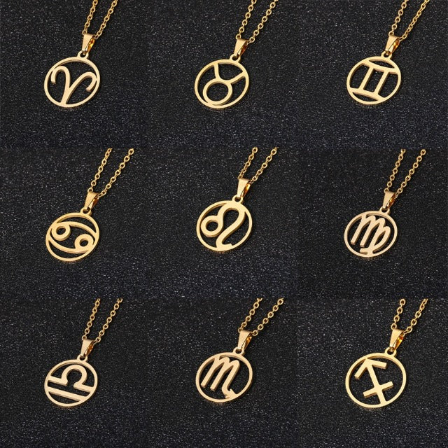 Astra – Colar zodiacal com pendente de 12 constelações