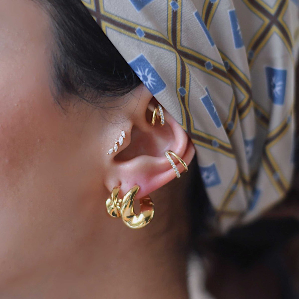 Kelly – Manchon d'oreille dourado