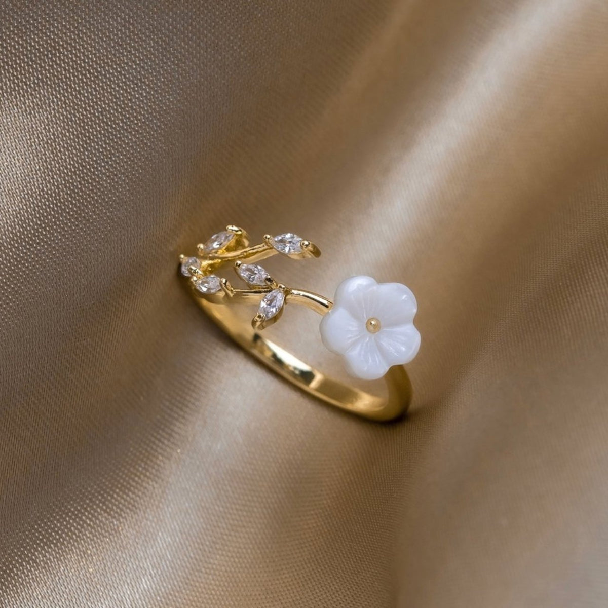 Bague Flor Selvagem - Bague Pétala Floral