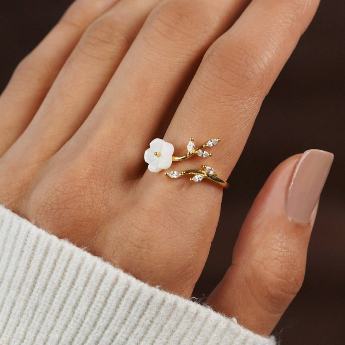 Bague Flor Selvagem - Bague Pétala Floral