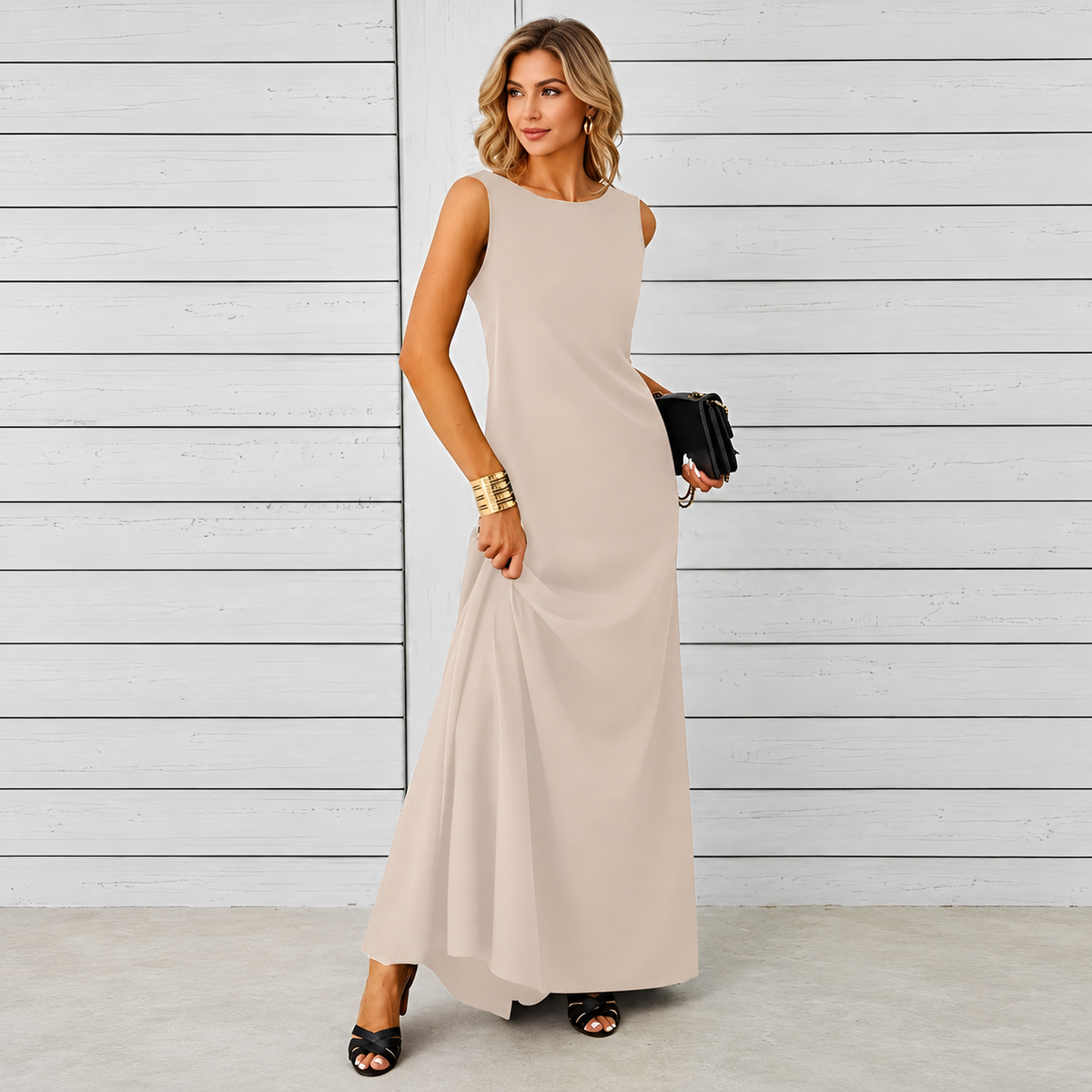 Saranna - Vestido Longo Estiloso para Mulheres