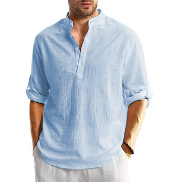 Bryson - Camisa Masculina Casual de Manga Longa