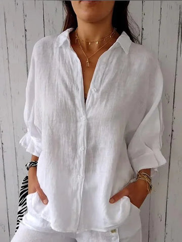 Madison - Blusa elegante intemporal com casa dos botões