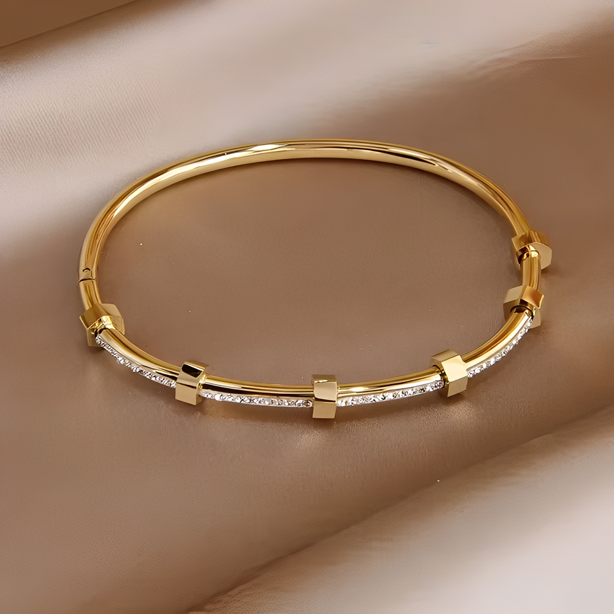 Amy – bracelete dourado brilhante