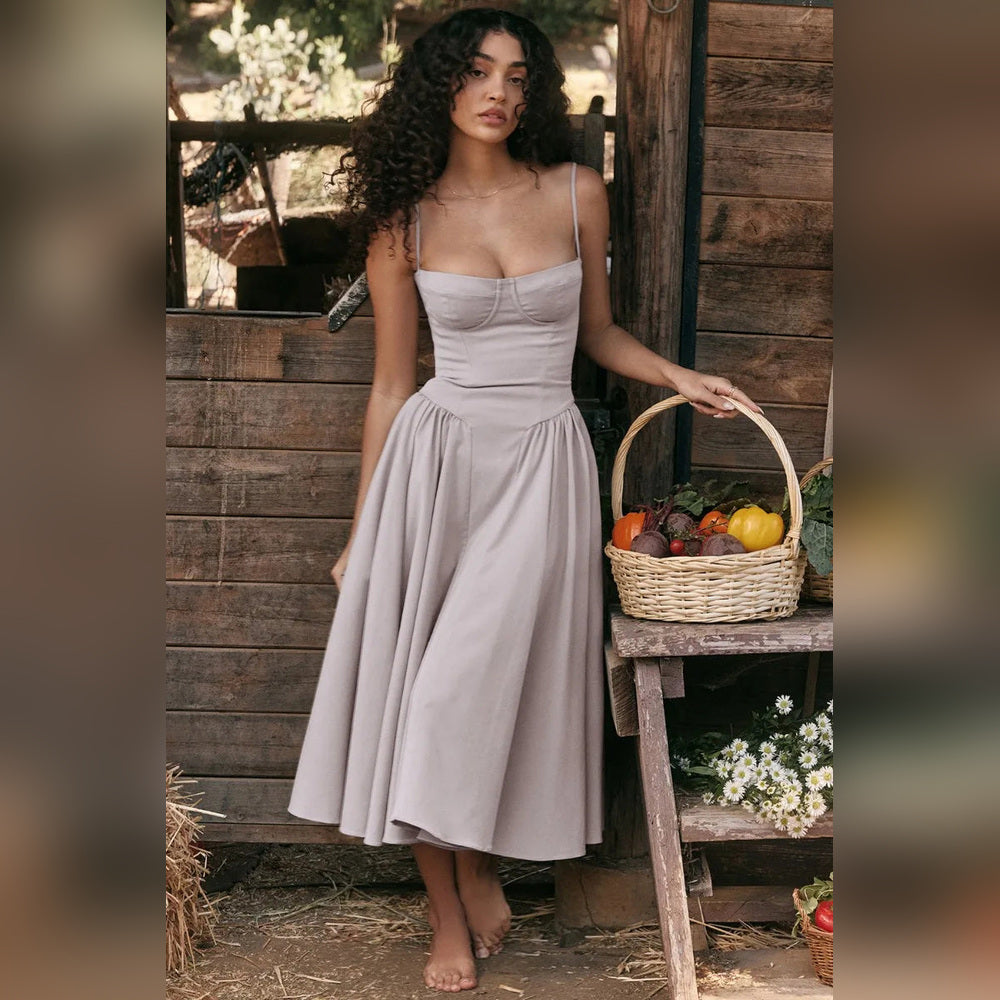 Diana - Vestido Midi com Corsete