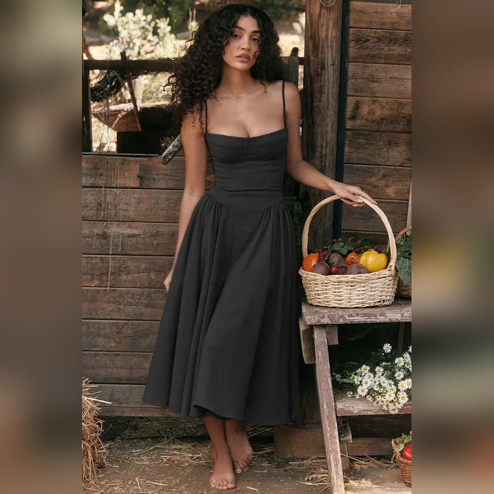 Diana - Vestido Midi com Corsete