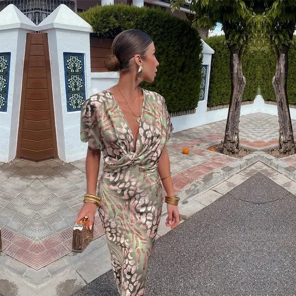 Cosima - Vestido com Decote em V