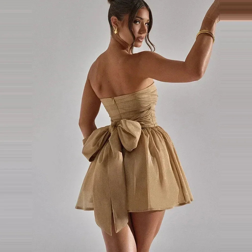 Stella - Vestido Brilhante com Lantejoulas para Ocasioes Especiais