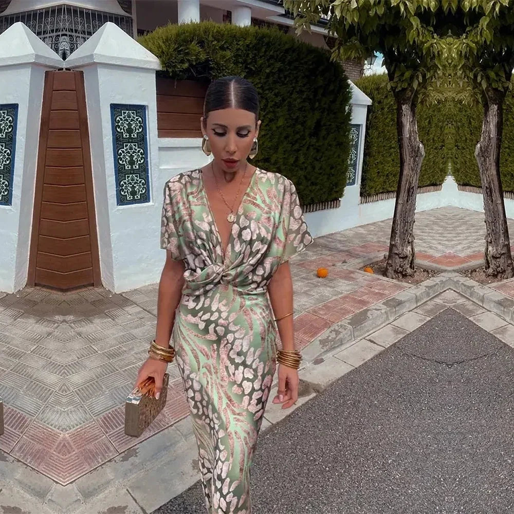 Cosima - Vestido com Decote em V