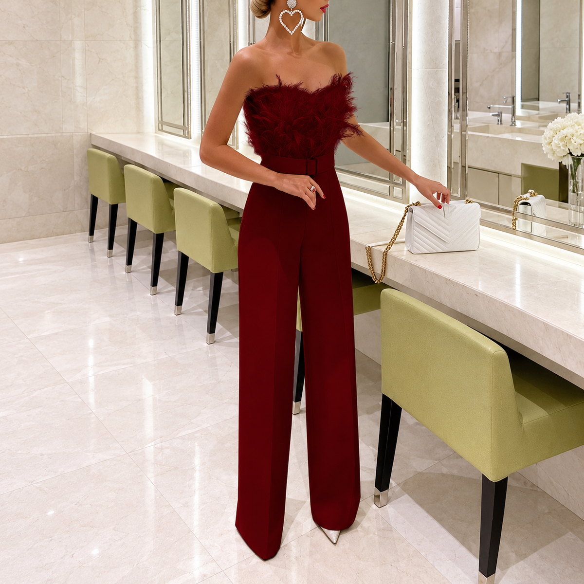 Frola - Elegante Jumpsuit com Top Bandeau